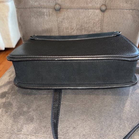 Kate Spade Black Suede Studded Crossbody Shoulder Handbag - Picture 5 of 6